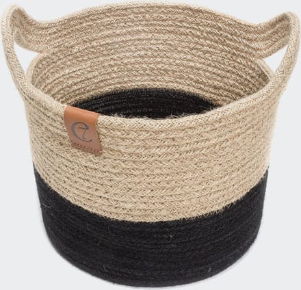 Cloud7 Opbergmand Jute Naturel/Zwart - Small