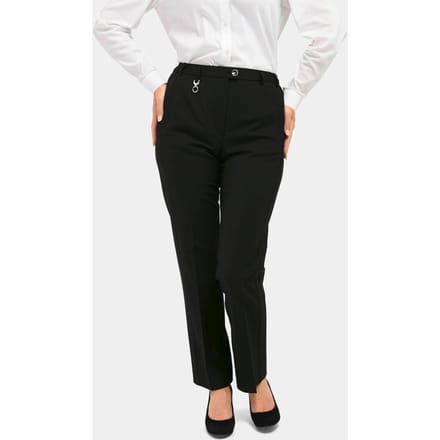 Goldner Pantalon van scheerwol Elegante stretchbroek met strijkvouwen