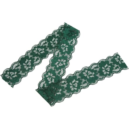 Ruban Dentelle 10yd Long 2.6in Large Doux Respectueux de la Peau Durable Coupe Facile Large Application Style Élégant Couture vert