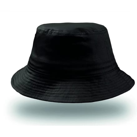 Atlantis Headwear - Bucket Cotton Hat - Black - One Size