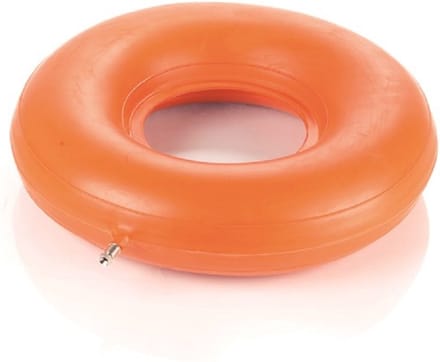 Moretti rubber opblaasbaar kussen - rond 42,5 cm