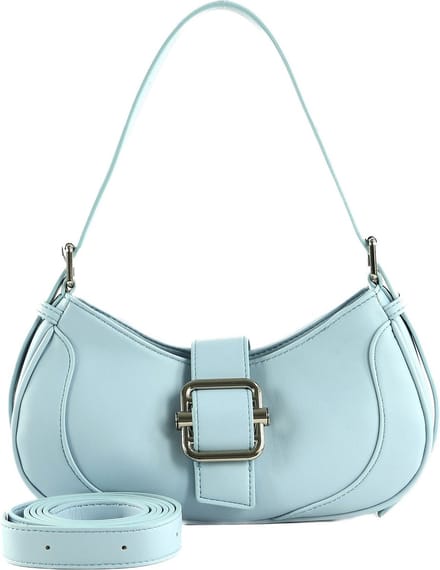 SEIDENFELT MANUFAKTUR Schoudertas Maleras Shoulderbag Dusty Blue Lichtblauw
