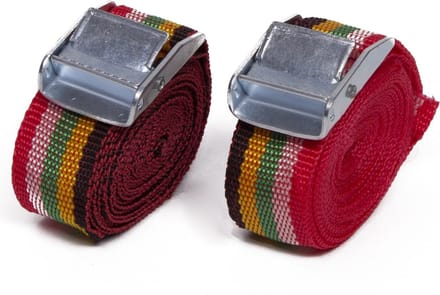 Benson Regenboog spanband set - 2,5 meter - 2 stuks - met klem - duurzaam polyester
