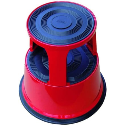 DESQ® opstapkruk - Rood - Metaal - Hoogte 42,6 cm