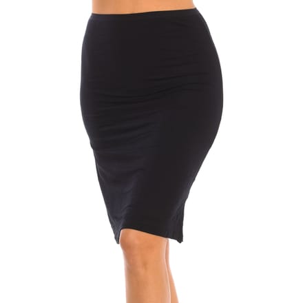 Dames Midi Onderrok met Elastische Tailleband Q300