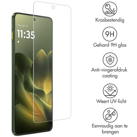 Accezz Gehard Glas Screenprotector voor de Motorola Edge 70