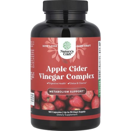 Nature's Craft, Apple Cider Vinegar Complex, 180 Capsules