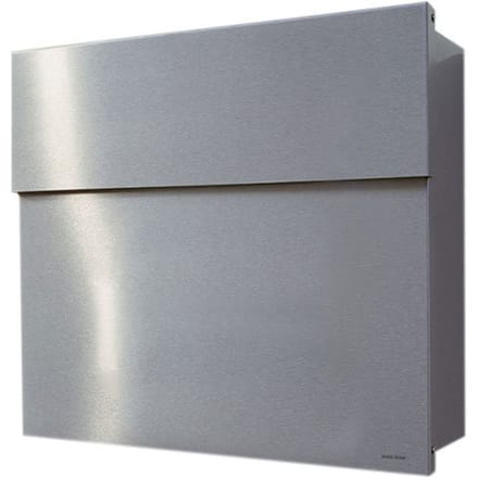 Radius - Letterman brievenbus 4 - Roestvrij staal - zilver