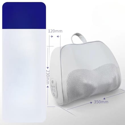 Cervicale Nekmassagekussen Schouder- en Nekmassage-instrument Verwarming Taille Multifunctioneel Kussen Rugverwarming Huishoudelijke Nekmassager white