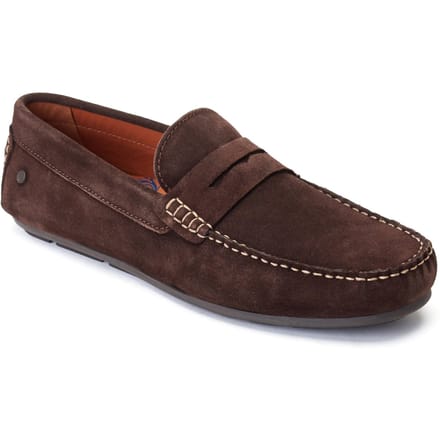 Base London Collins Leer Heren Donker Bruin Loafers