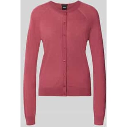 Regular fit gebreid jack van pure scheerwol model 'Fonami'