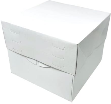 Verstelbare Witte Taartdozen Set van 5 - Ideaal voor Taarten Tot 30 cm Hoog