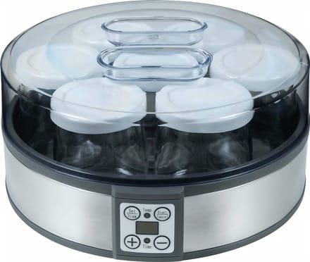 AHD® Yoghurtmaker - Ijsmachine - Yoghurtmachine - Zilver/Grijs - 25cm x 25cm x 13cm