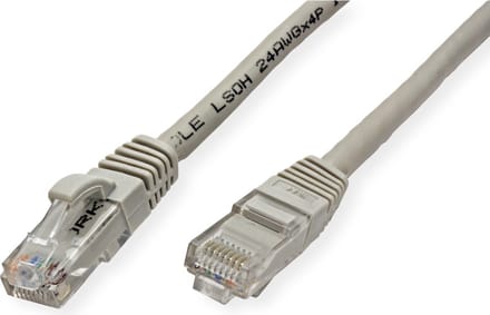 VALUE UTP Cat.6 (Class E) patchkabel, LS0H, grijs, 1,5 m