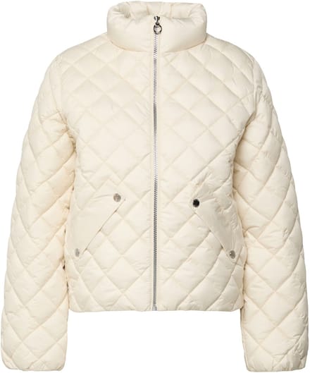 Donsjack outdoor met ruitpatroon en hoge kraag dames s.Oliver