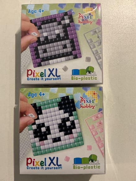 PIXELHOBBY XL SET 2 FUN SET NIJLPAARD/PANDA