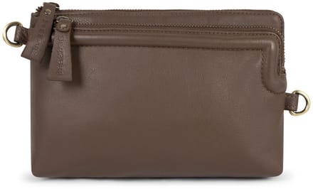 Bag2Bag Leren Compacte Crossbody Tas Perugia Fudge