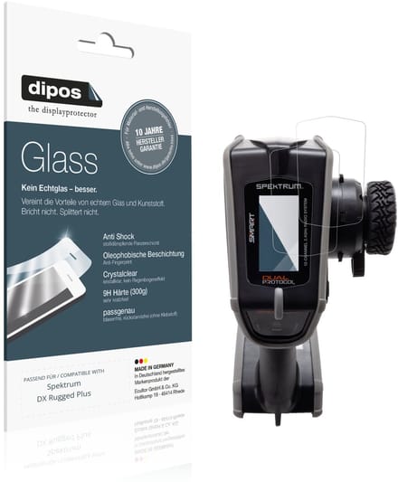 dipos – 2x Pantserfolie geschikt voor Spektrum DX Rugged Plus | 9H Screenprotector