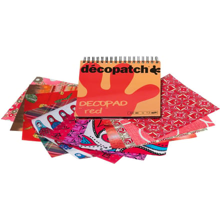 Décopatchpapier "Decopad Red"