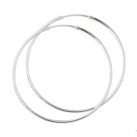 Zilver Oorringen 1,7 MM Ronde Buis 1002248