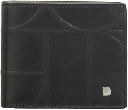 DuDu Up! Portemonnee RFID-bescherming Leer 10.5 cm - Jongens - Horizontaal - black-taupe