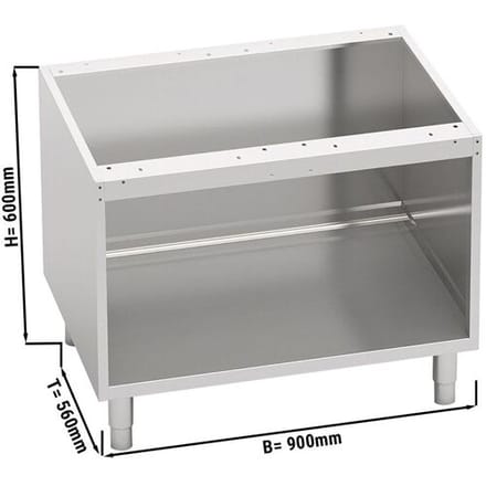 GGM Gastro Offener Unterbau - 900mm Zilver