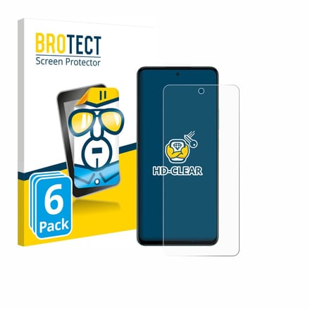BROTECT - Screenprotector voor Oppo A5 4G - Folie Beschermfolie transparant 6 Stuks