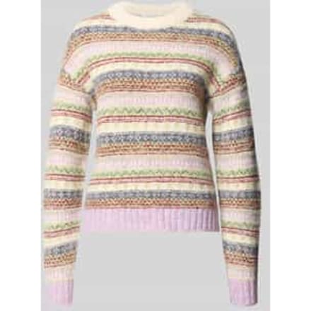 Gebreide pullover met ribboorden