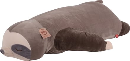 UNUS® Luiaard knuffelkussen lichaamskussen zijslaapkussen 100cm grijs