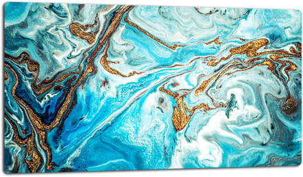 TMK ArtDeko - Snijplank - 52x30cm - Glas - Marmerlook