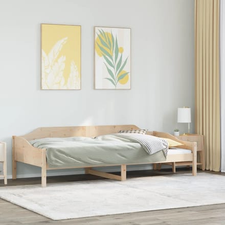 vidaXL - Bedframe - zonder - matras - massief - grenenhout - 90x200 - cm