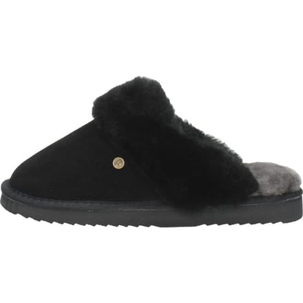 Warmbat Warmbat Flurry Pantoffels zwart Suede