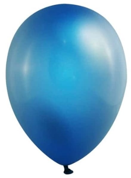 Mini Metallic Ballonnen Donkerblauw - 11cm - 20 stuks