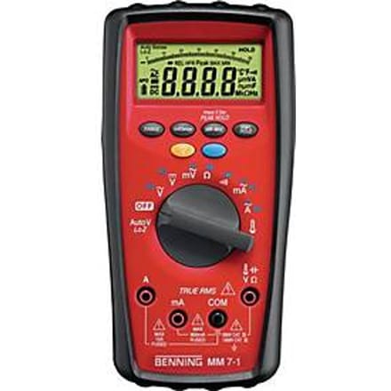 Multimeter MM 7-1 0,00001 V-1000 V AC/DC TRUE RMS BENNING