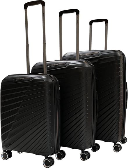 Benzi Salvador PP Kofferset 3 delig - Expandable - Zwart