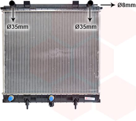 Van Wezel - RADIATOR VOOR RANGE ROVER II 1994-2002 RA400638VWAN