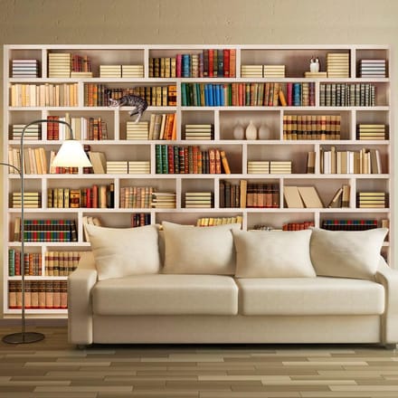 Fotobehang - Home library.