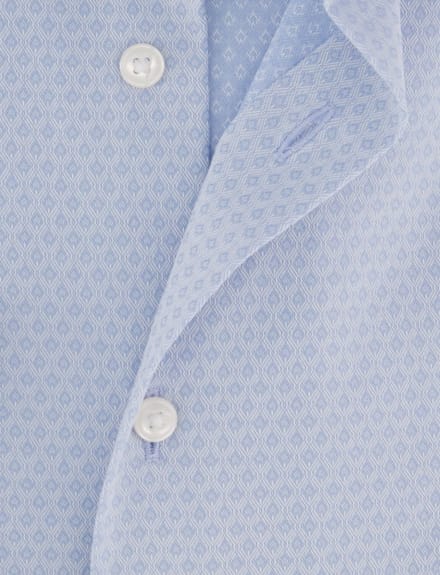 Olymp overhemd lichtblauw comfort fit semi-wide collar