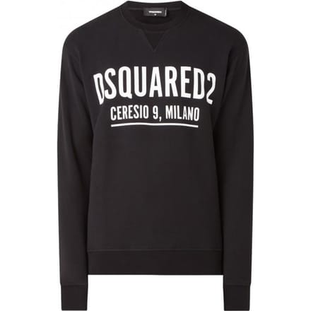Sweatshirt italien de marque DSQUARED2 Ceresio 9 Cool Milano - Taille: L black