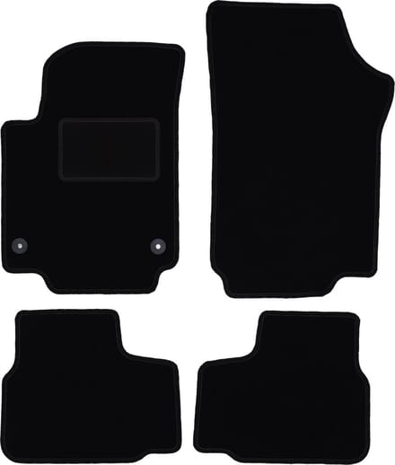 Zwarte veloursmatten voor: Skoda Citigo hatchback (2011-)