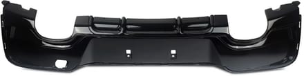 Achterbumper - Voor BMW 1-Serie F20/F21 PRE-LCI 2011-2015 - Auto accessoires - Diffuser - Quad uitlaat - Gloss Zwart