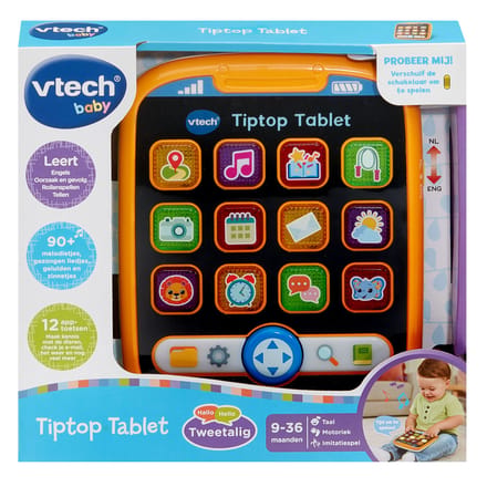 VTech TipTop Tablet NL - ENG - Educatief Speelgoed - Tweetalige Tablet - Vanaf 9 Maanden