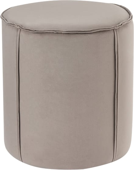 SEDONA - Poef - Taupe - Fluweel