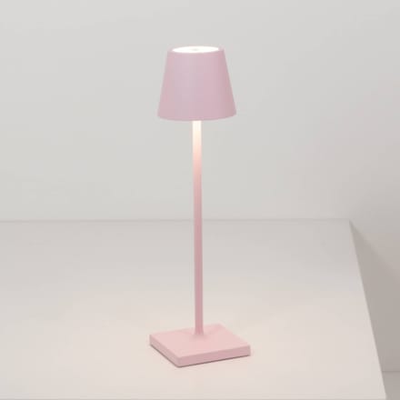 Zafferano Poldina micro acculamp IP65 roze
