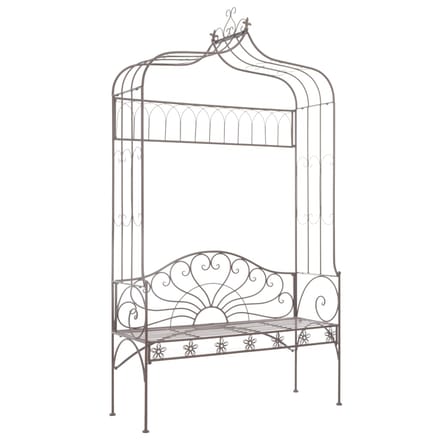 vidaXL - Tuinbank - 122 - cm - ijzer - antiekbruin