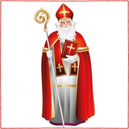100x Tafel diner/lunch servetten 33 x 33 cm Sinterklaas feest print