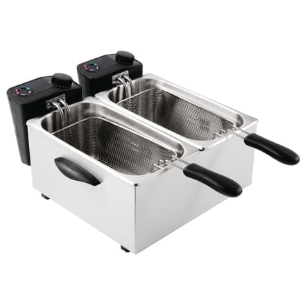 Caterlite elektrische tafelmodel friteuse voor licht gebruik 2x2kW
