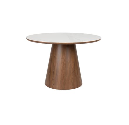 Puur - Alivia eettafel rond - walnoot
