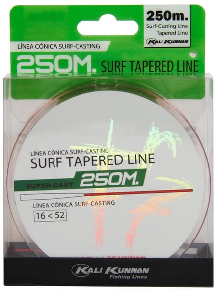 Kali Kunnan Surf 250 M Taps Toelopende Onderlijn Rood 0.200-0.570 mm