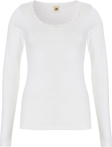 thermo shirt long sleeve met kant snow white voor Dames | Maat S